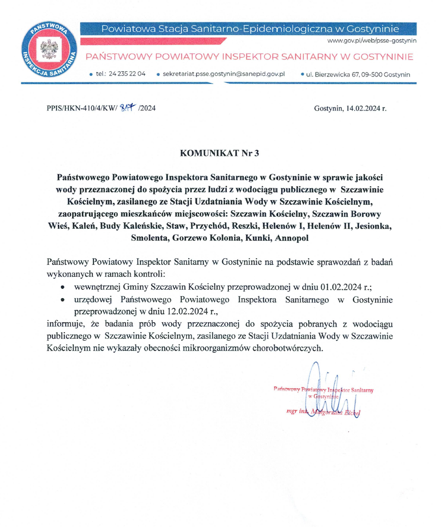 Komunikat Nr 3 z 14.02.2024 r.