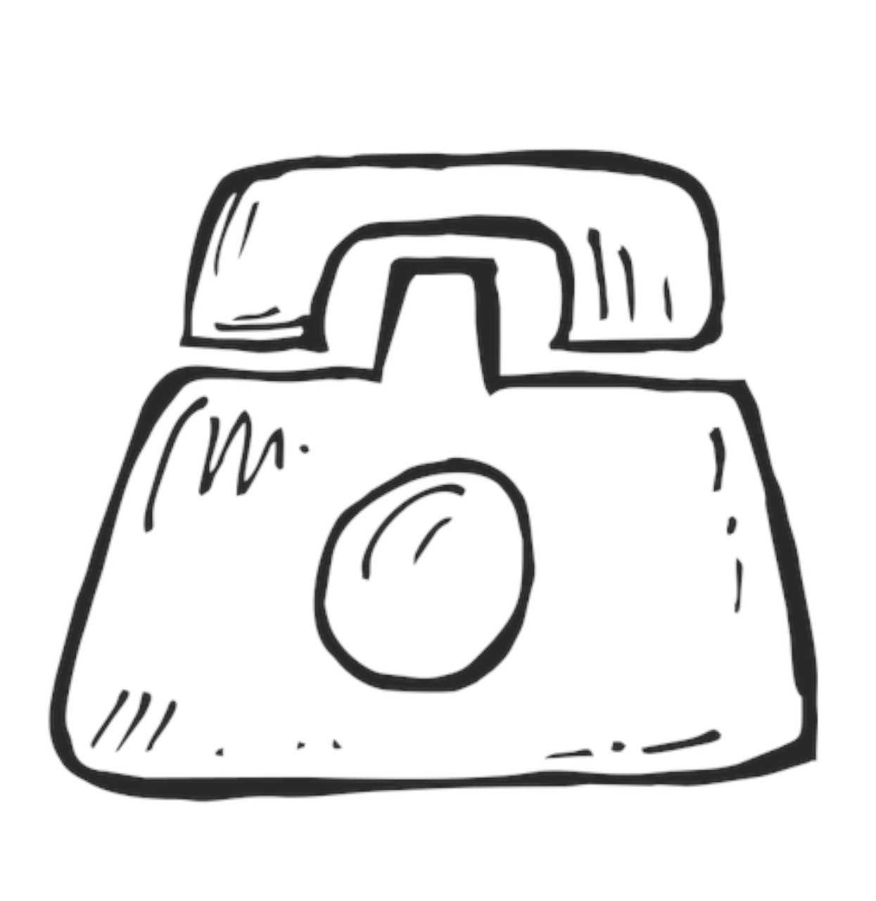 Rysunek przedstwiwjący szkic aparatu telefonicznego