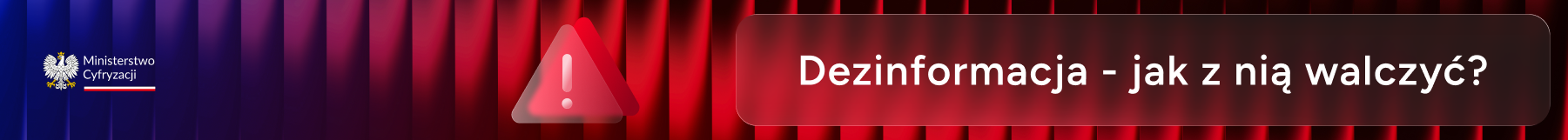 banner z napisem dezinformacja - jak z nią walczyć?
