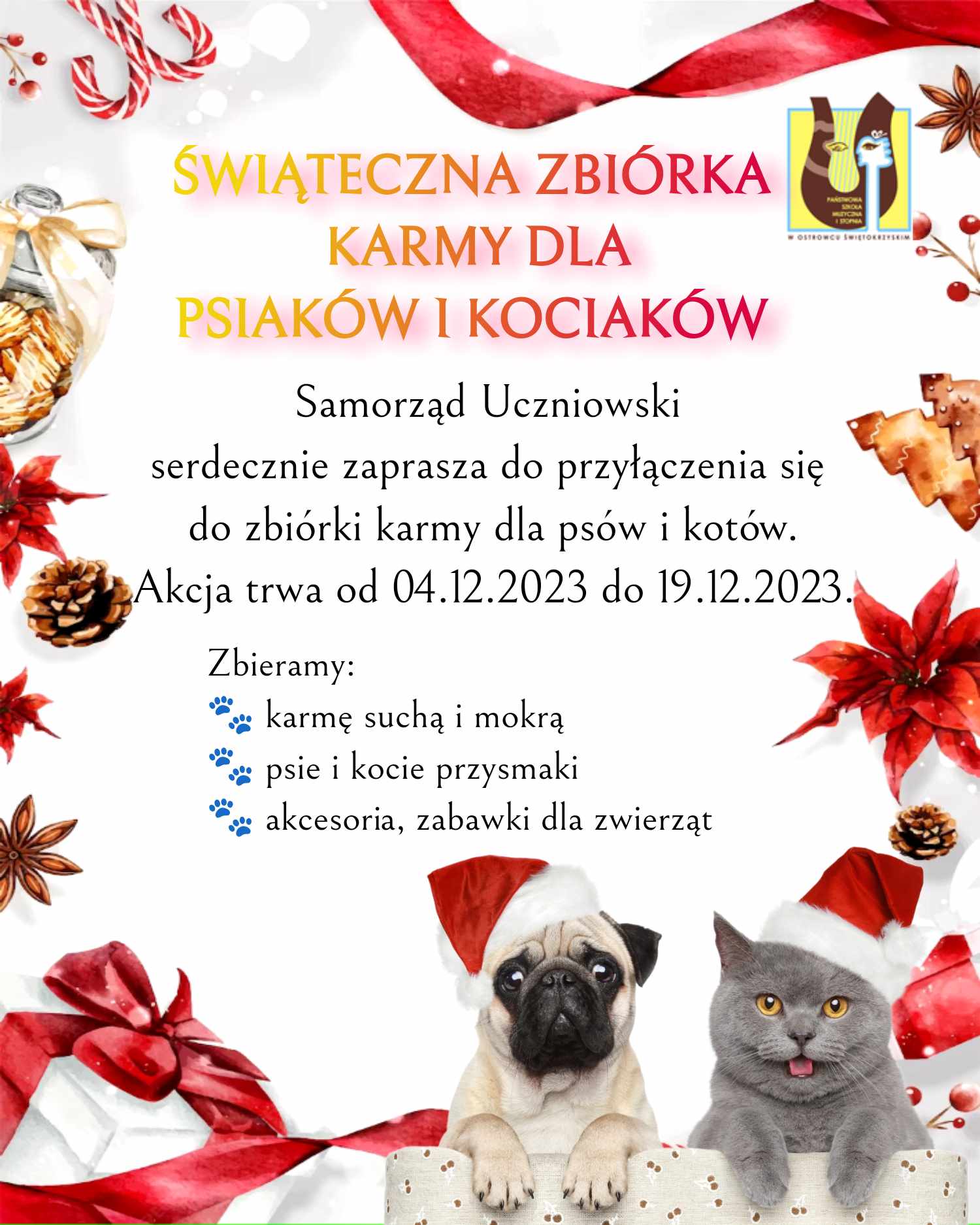 Świąteczna zbiórka karmy