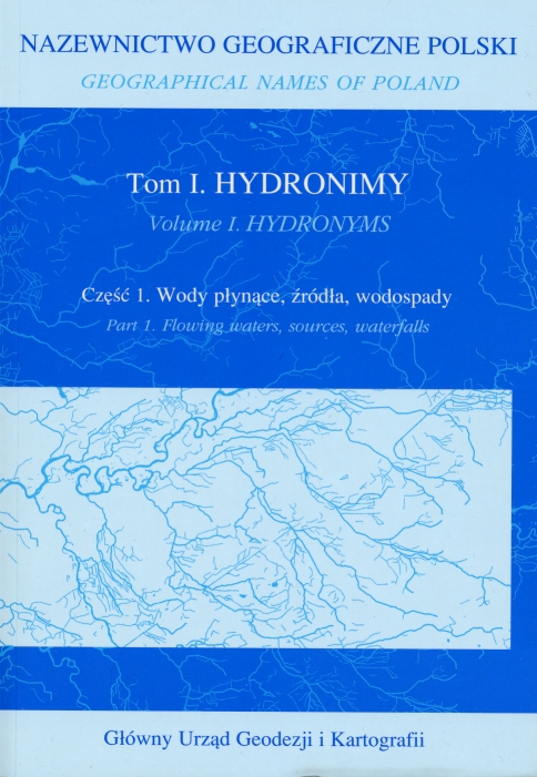 Tom. I. Hydronimy