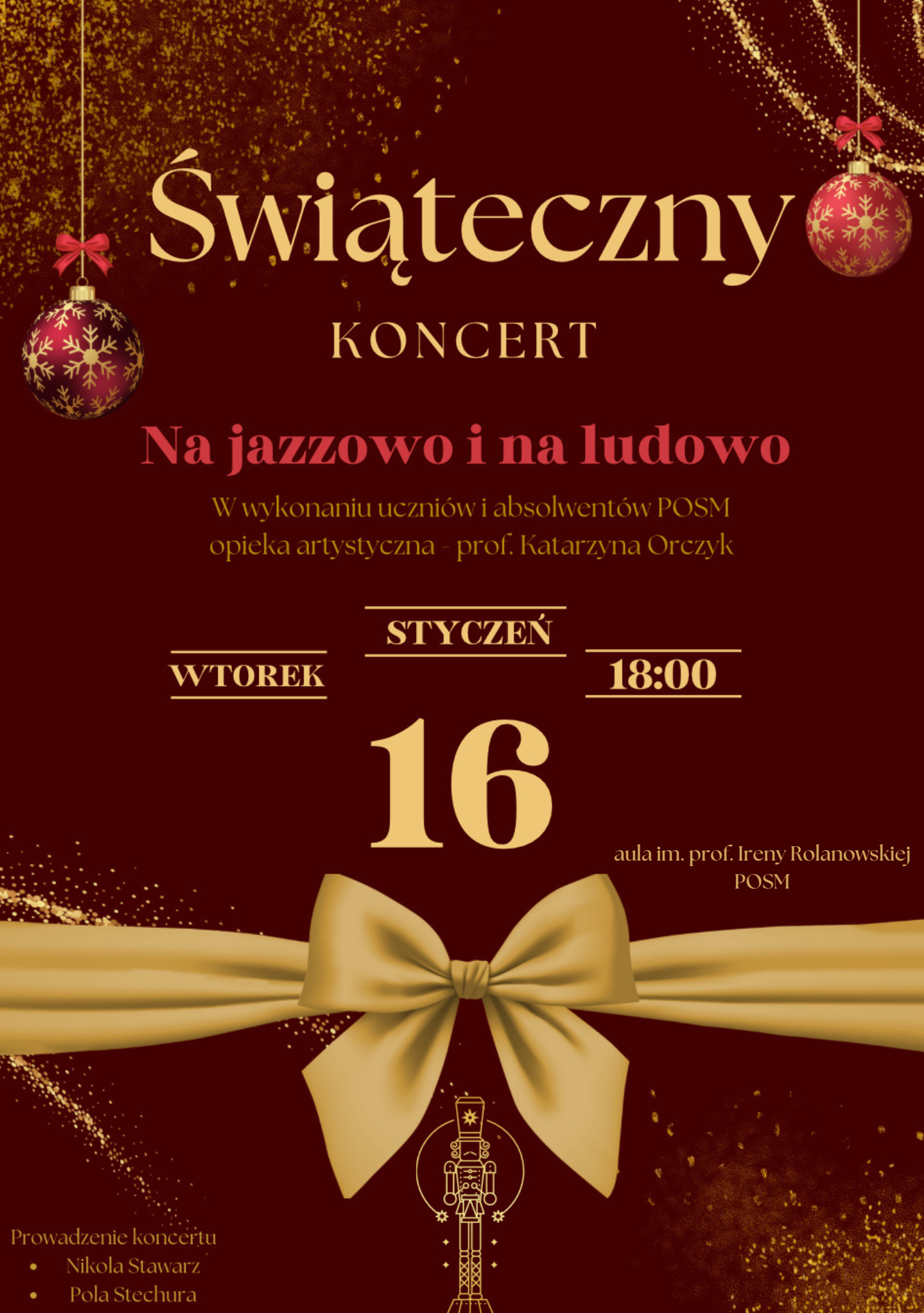 Świąteczny koncert - Na jazzowo i na ludowo
