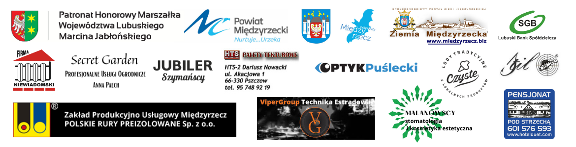 logotypy patronów i sponsorów IV Ogólnopolskiego Konkursu Smyczkowego im. Wandy i Kazimierza Wiłkomirskich