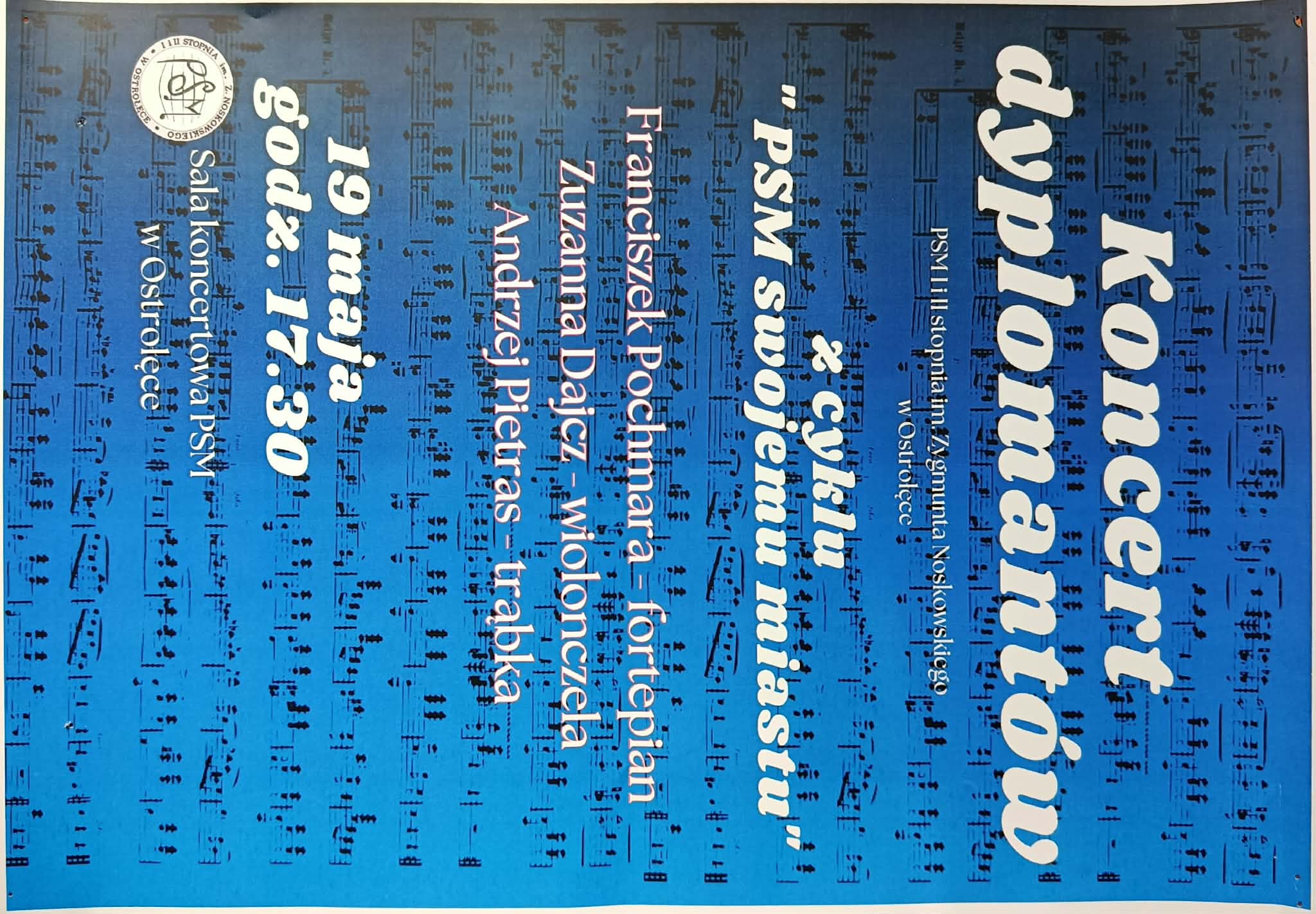 Koncert Dyplomantów - 19 maja 2026, PSM OSTROŁĘKA