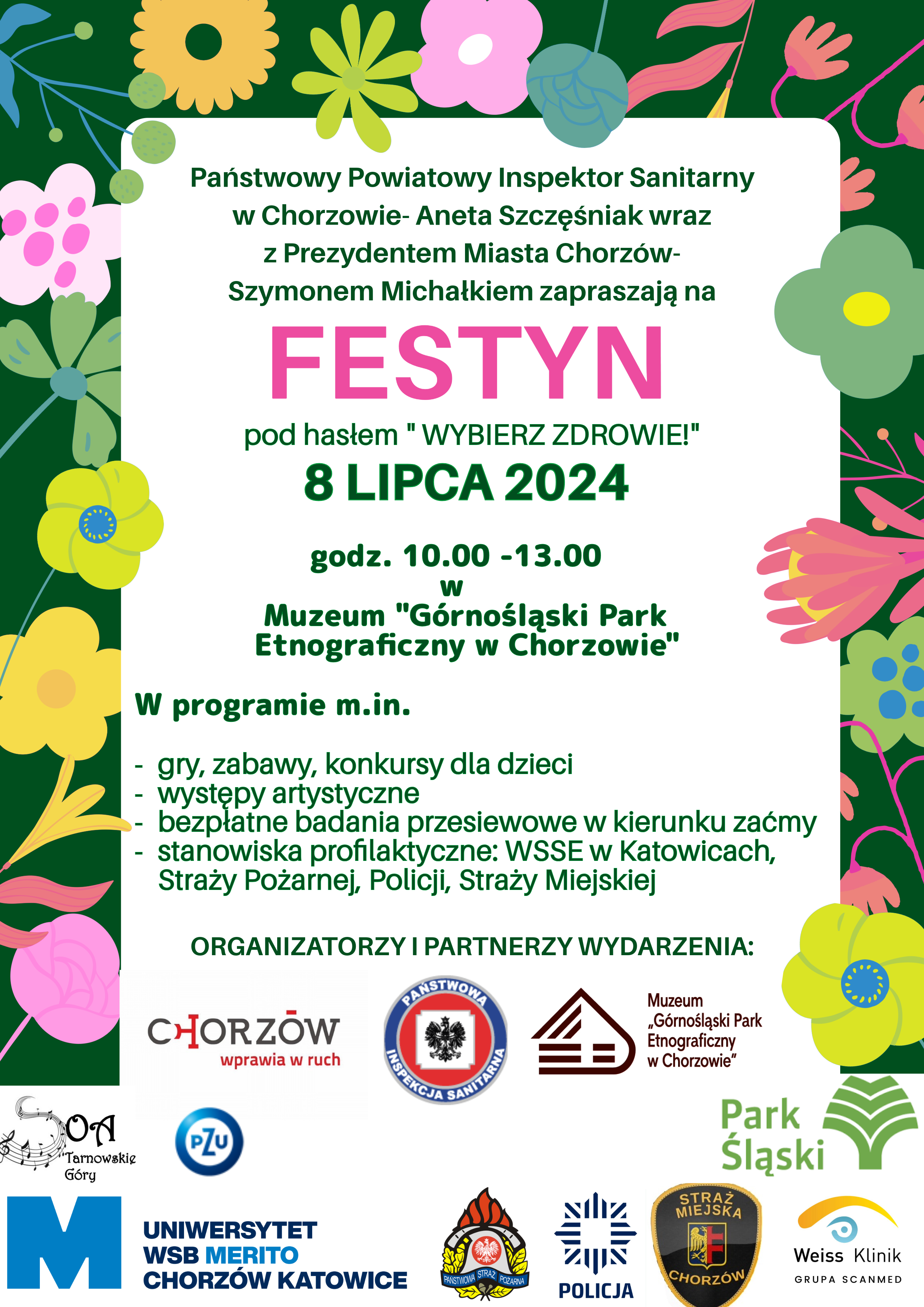 Festyn pod hasłem "Wybierz zdrowie" 8 lipca 2024 r.