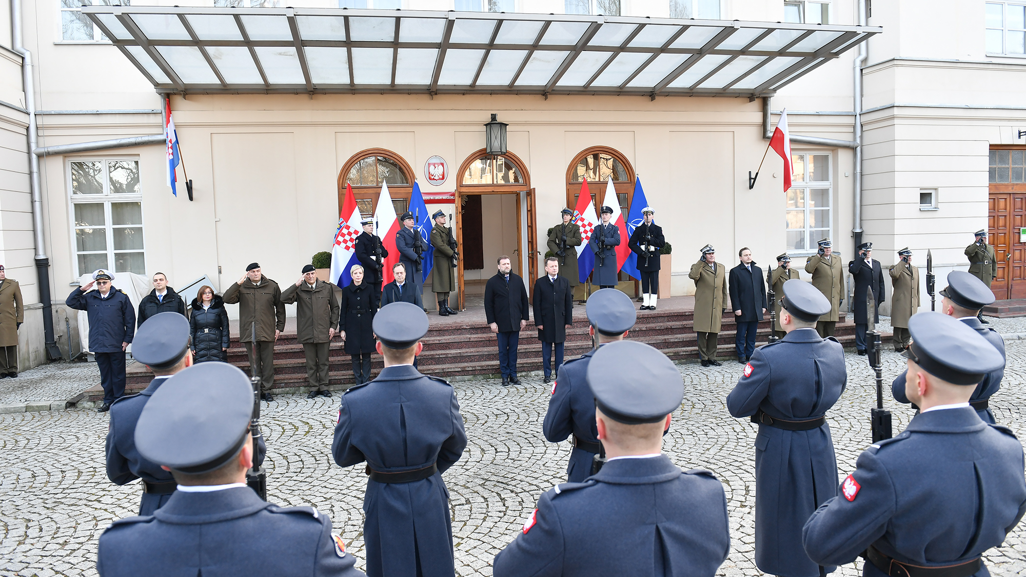  Spotkanie ministra Mariusza Błaszczaka z Mario Banožićiem ministrem obrony Chorwacji.