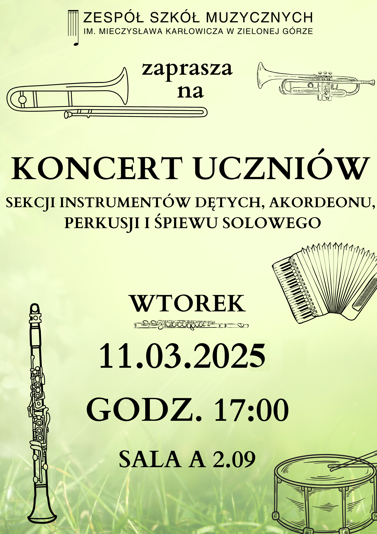 plakat koncert dęte