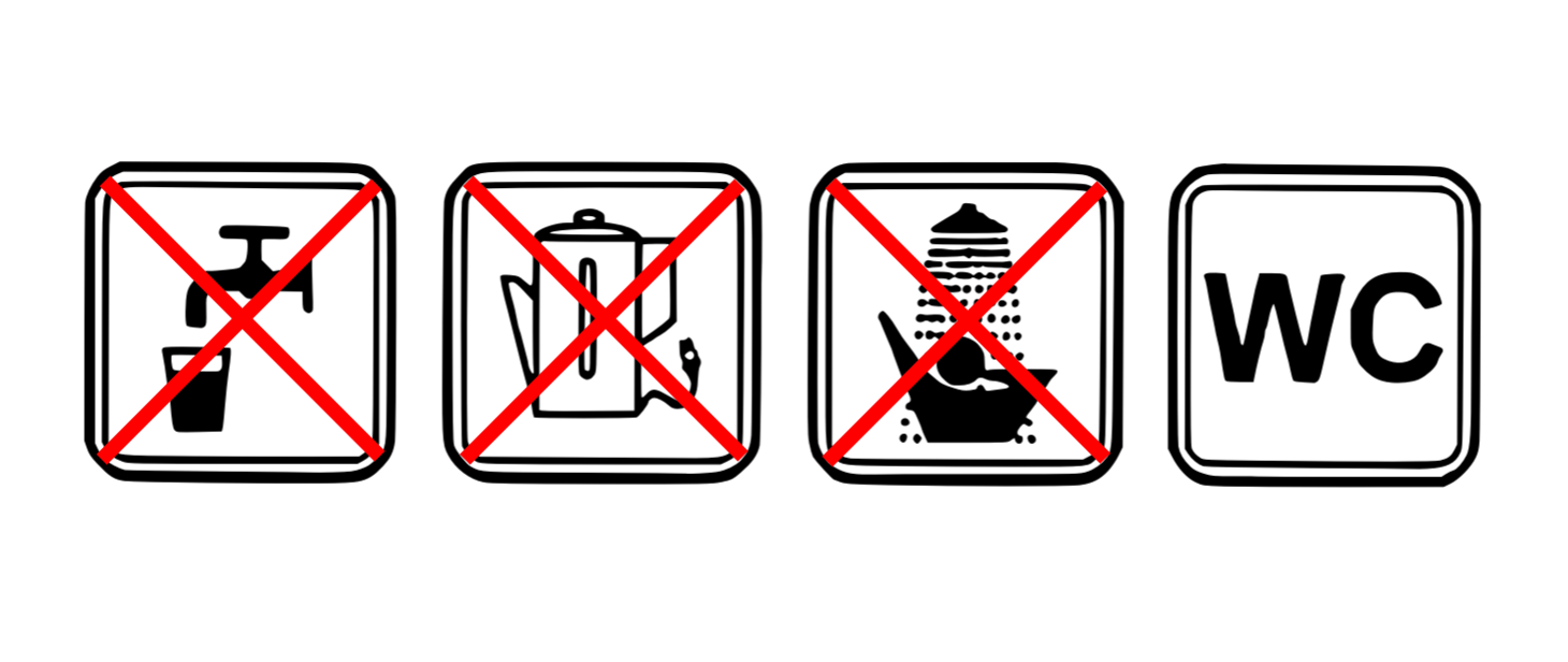 Woda nie nadaje się do spożycia przez ludzi