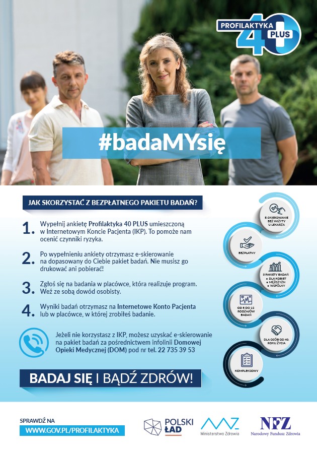 Profilaktyka 40+ plakat 2
