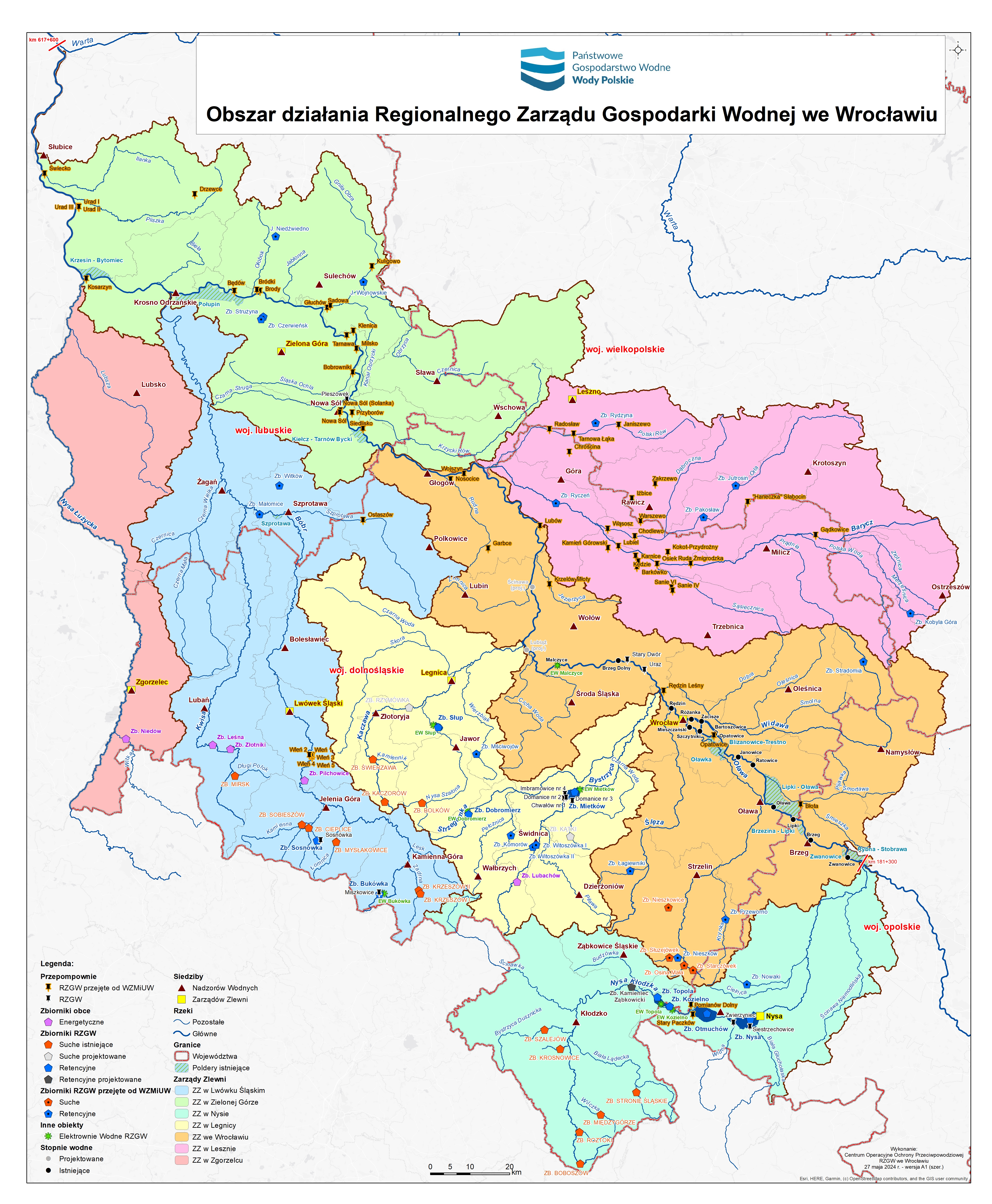 Mapa RZGW Wrocław