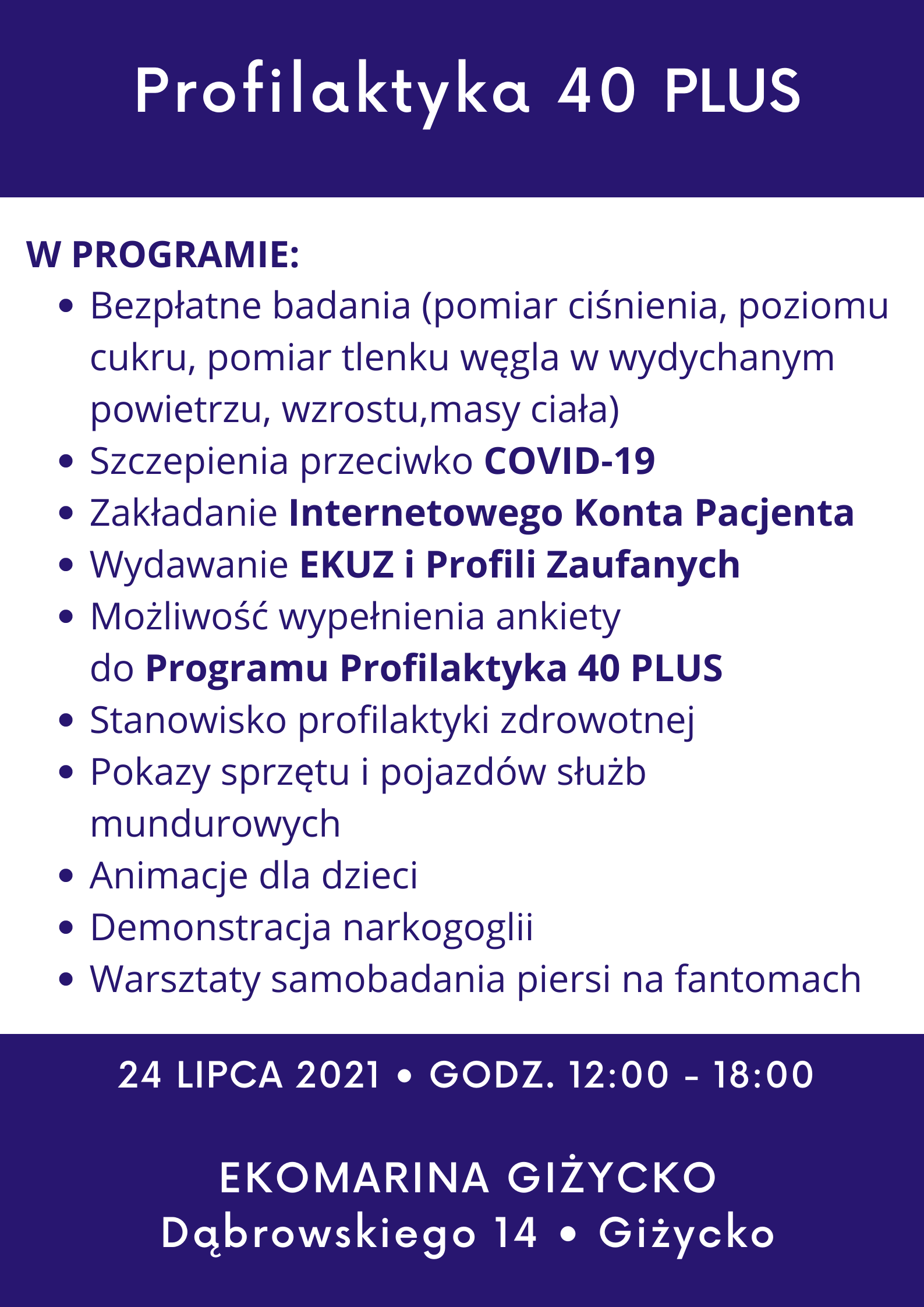 Ulotka profilaktyka 40 PLUS