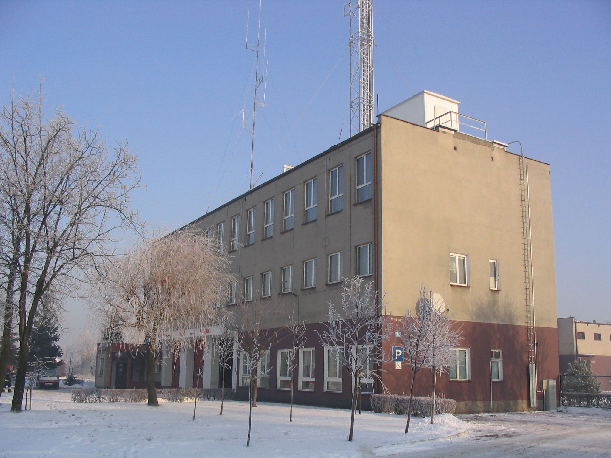 Fot. KP PSP w Nowym Mieście Lubawskim przed termomodernizacją