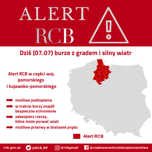 Alert RCB – 7 lipca