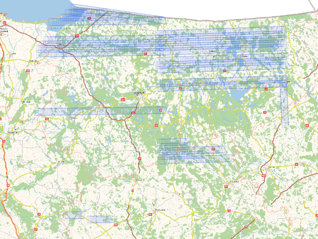 Ilustracja przedstawia zakres nowo przyjętych danych