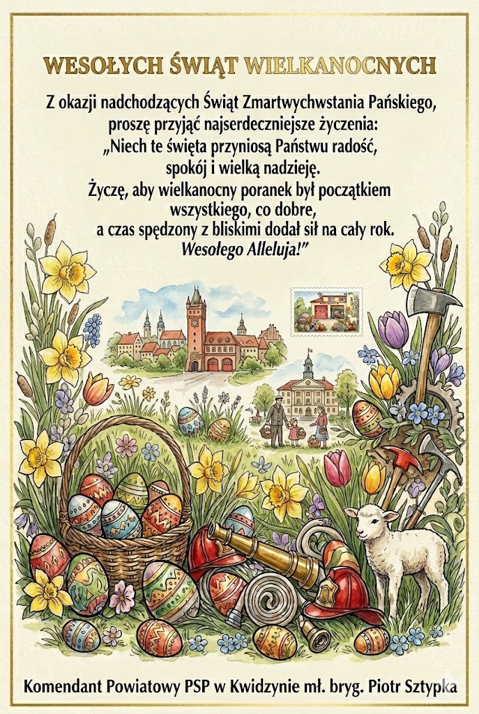 Plakat z życzeniami