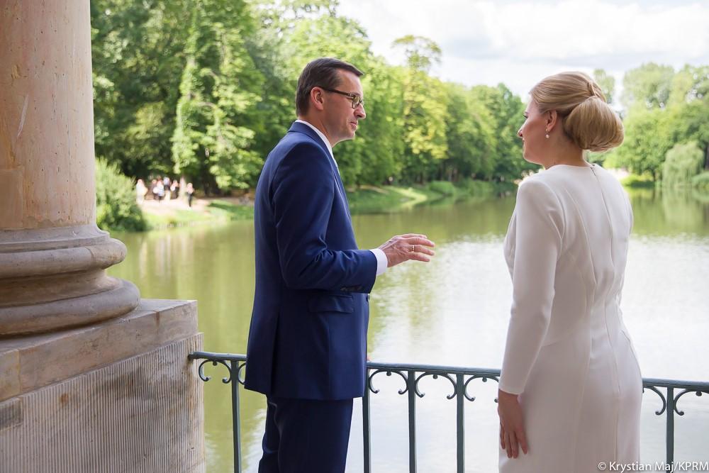 Premier Mateusz Morawiecki i prezydent Zuzana Czaputova.