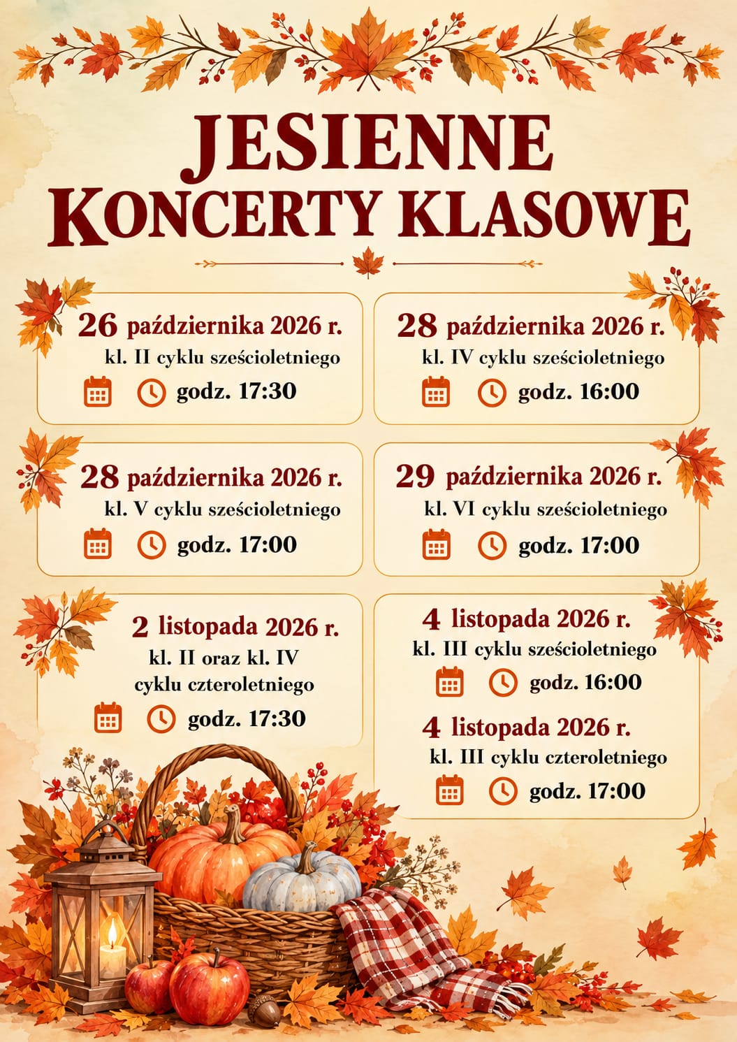 KONCERTY JESIENNE