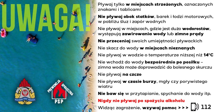 Bezpieczny wypoczynek nad wodą