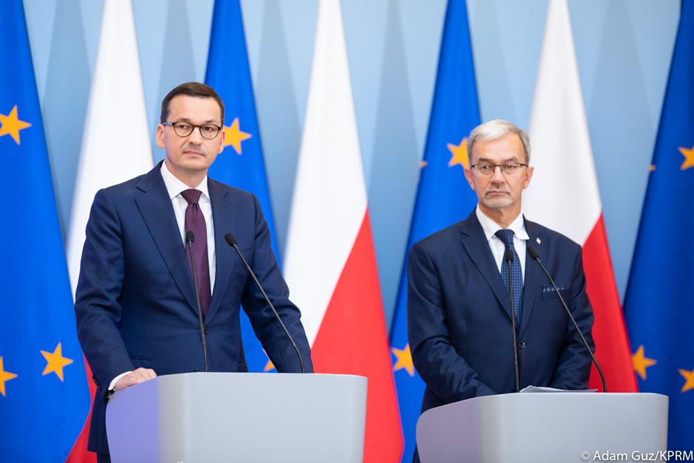 Premier Morawiecki i minister Kwieciński.
