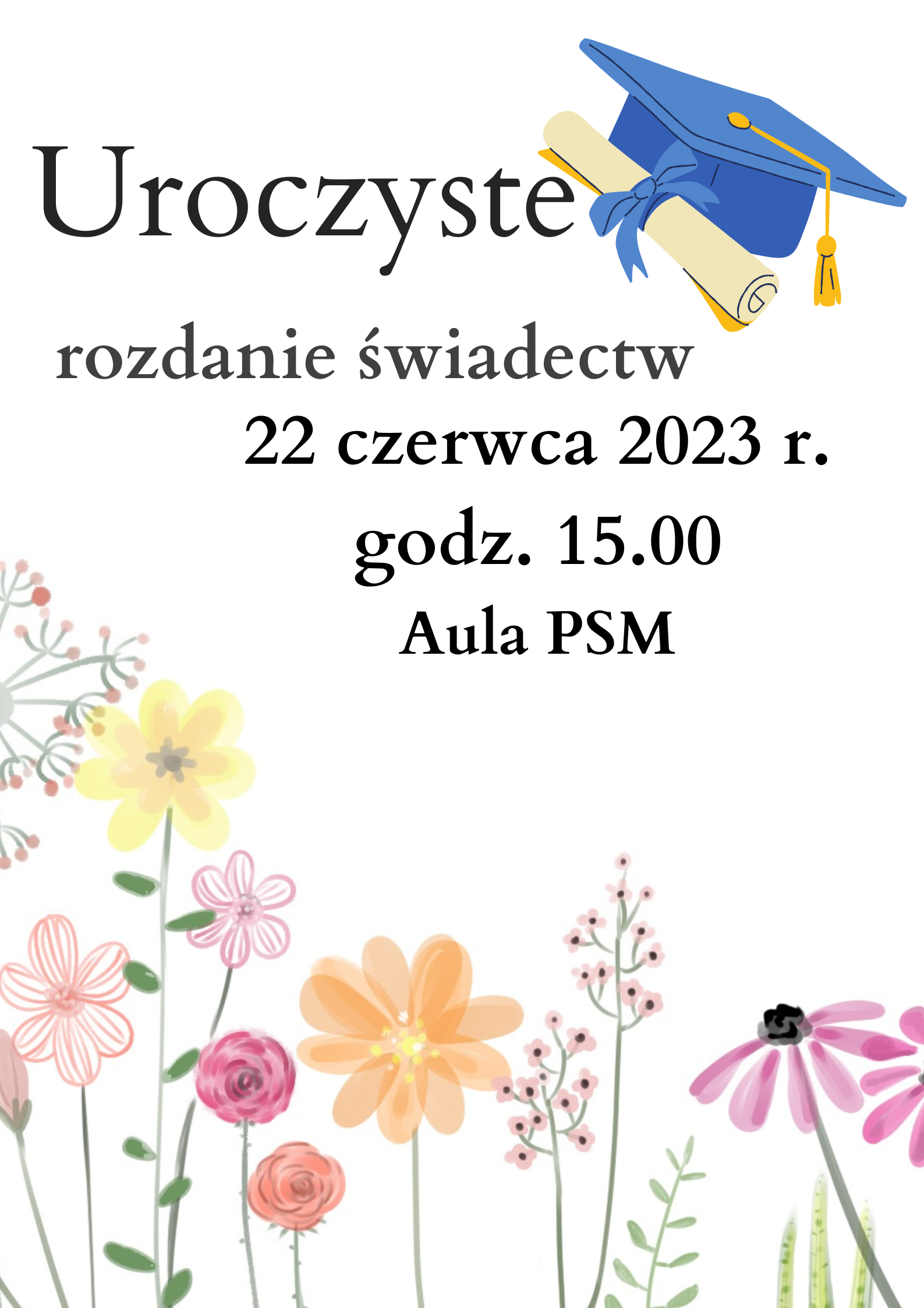 uroczyste rozdanie świadectw
