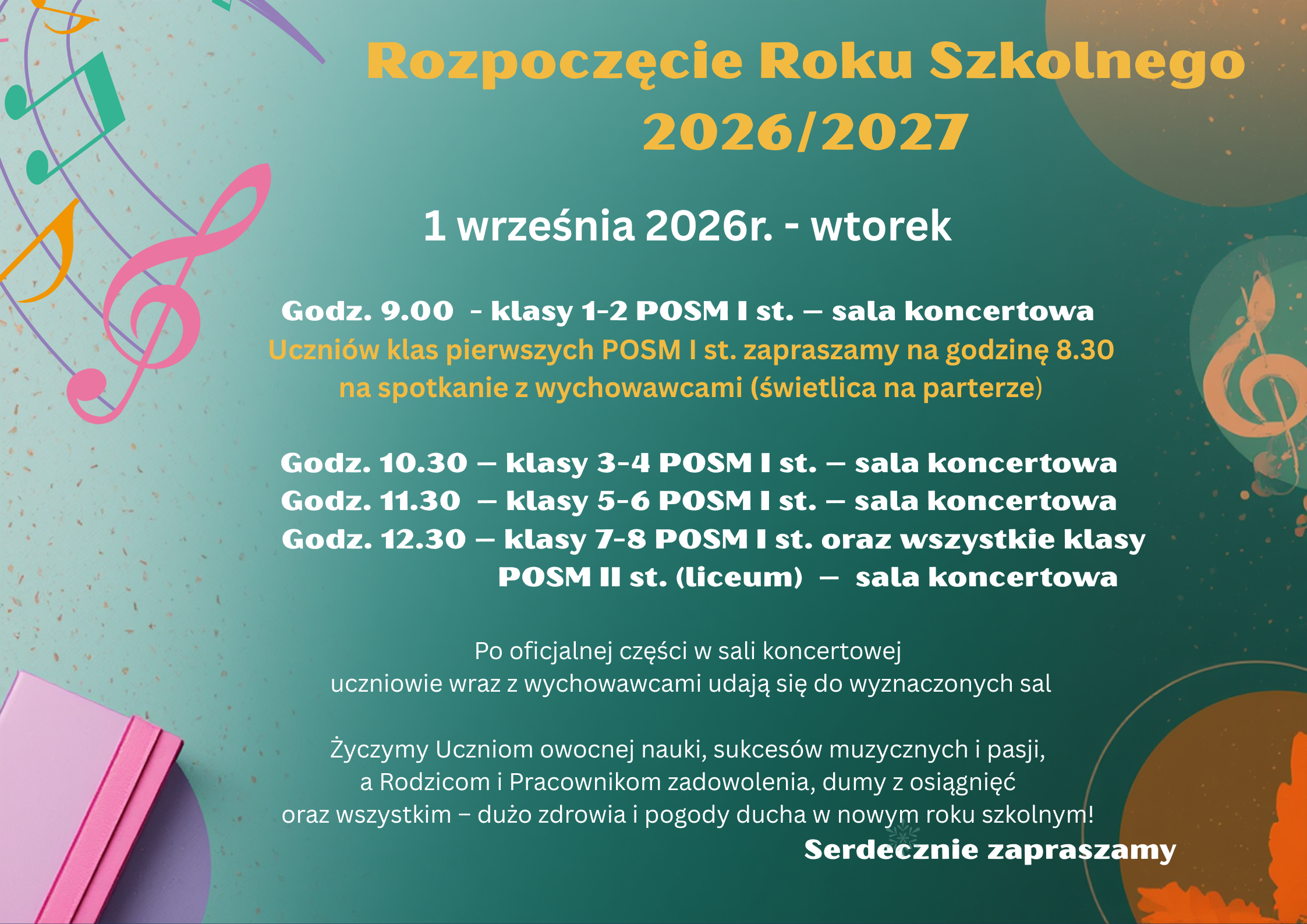 Rozpoczęcie roku szkolnego 2026/27