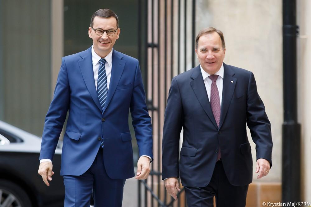 Premier Mateusz Morawiecki i premier Stefan Löfven.