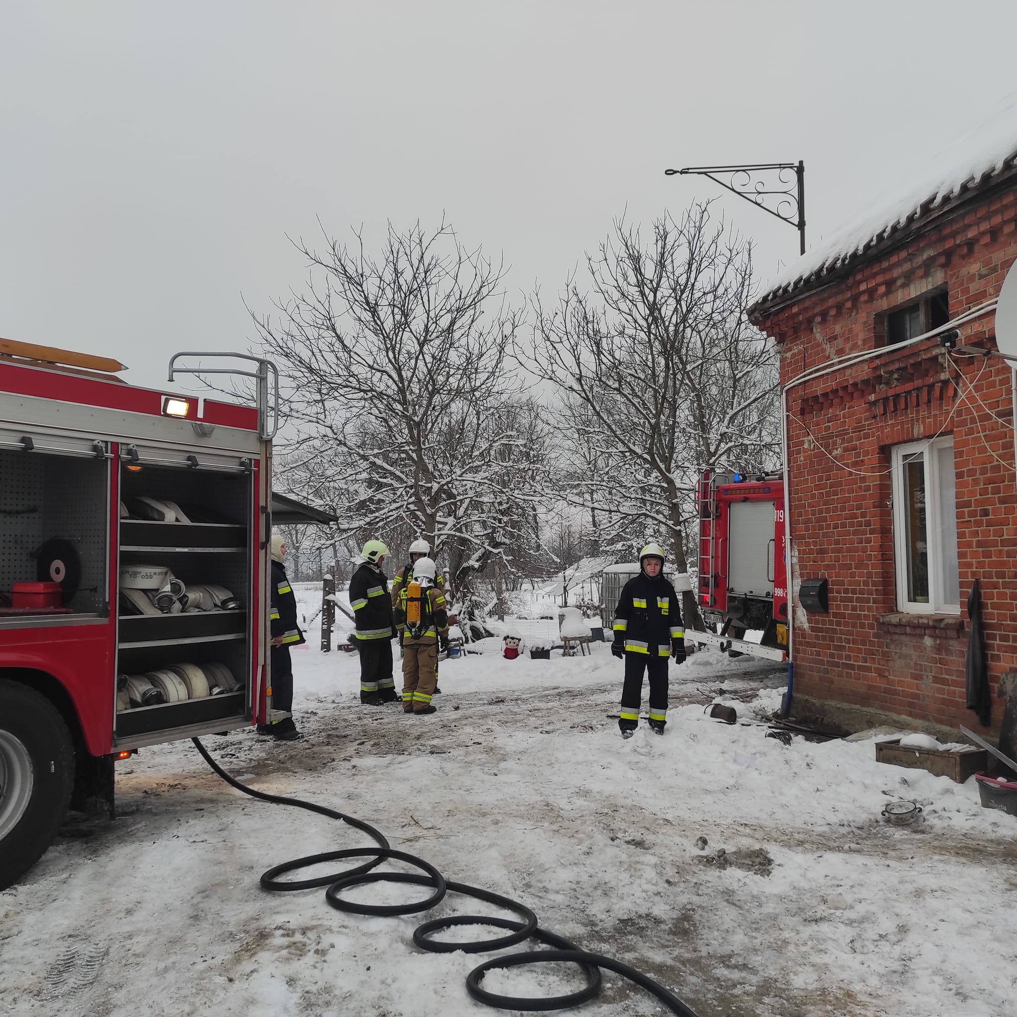 Pożar budynku mieszkalnego – Jędrychowo gm. Frombork 
