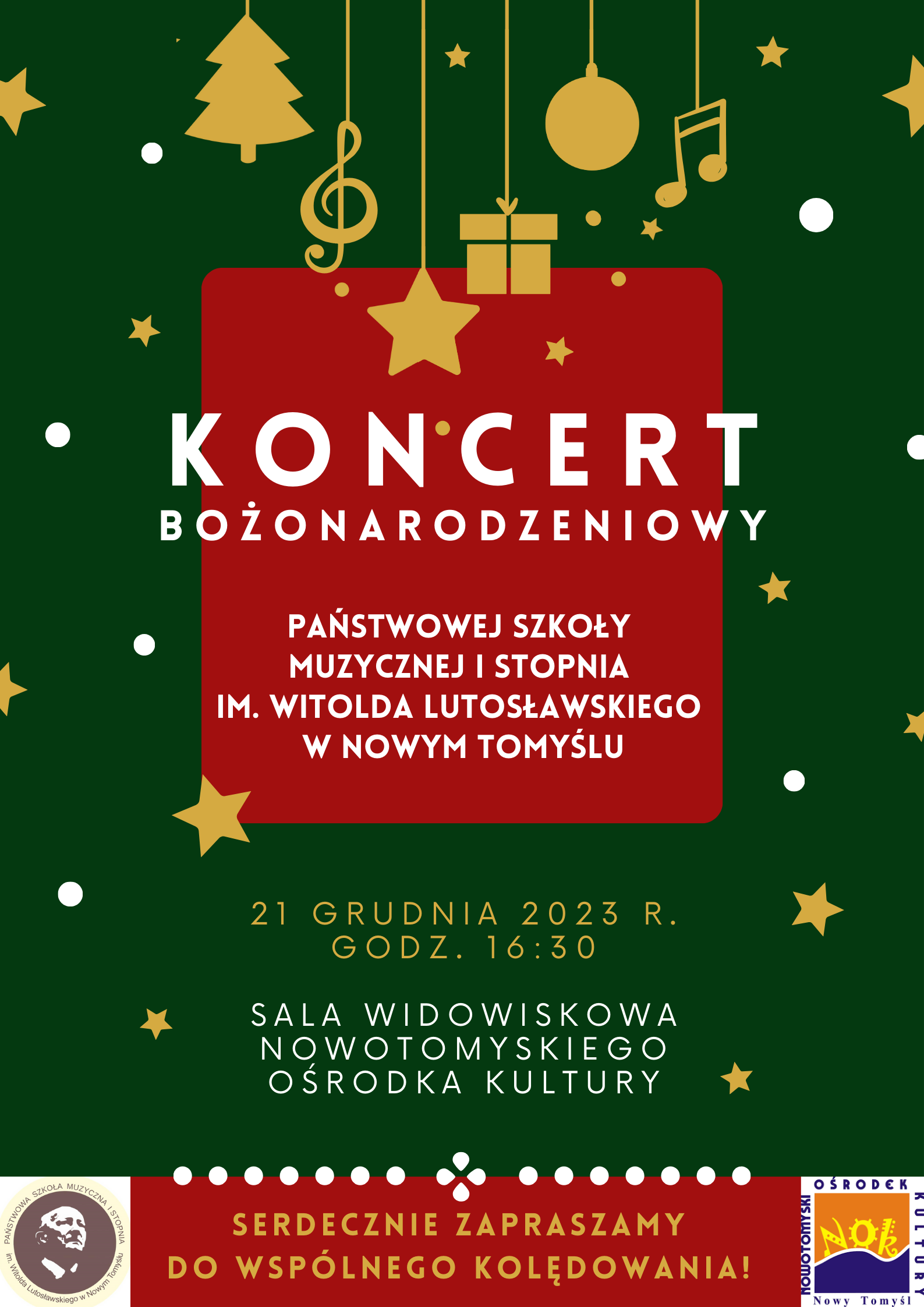 Plakat - Koncert Bożonarodzeniowy