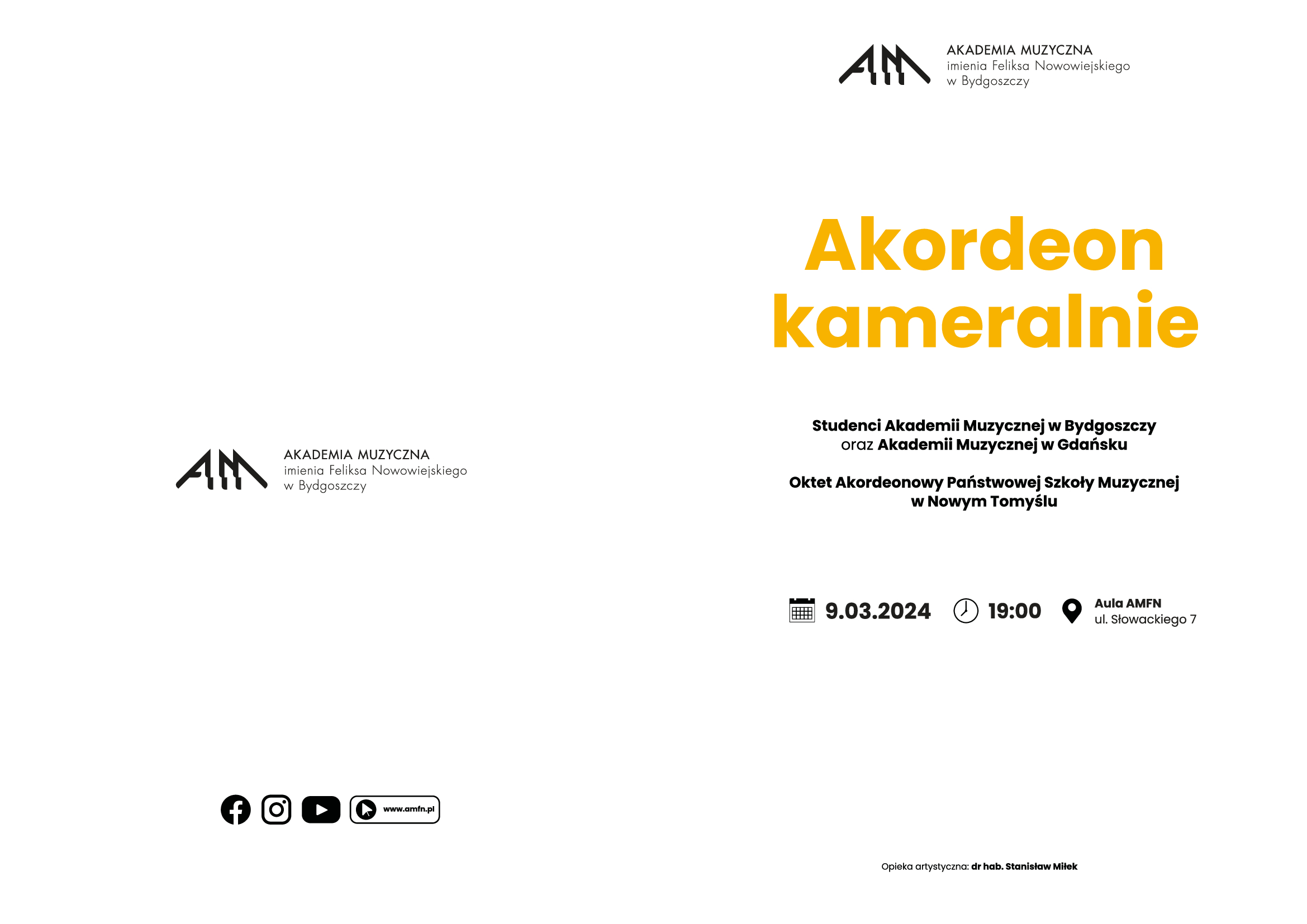 Plakat - Program akordeonowy - str. 1