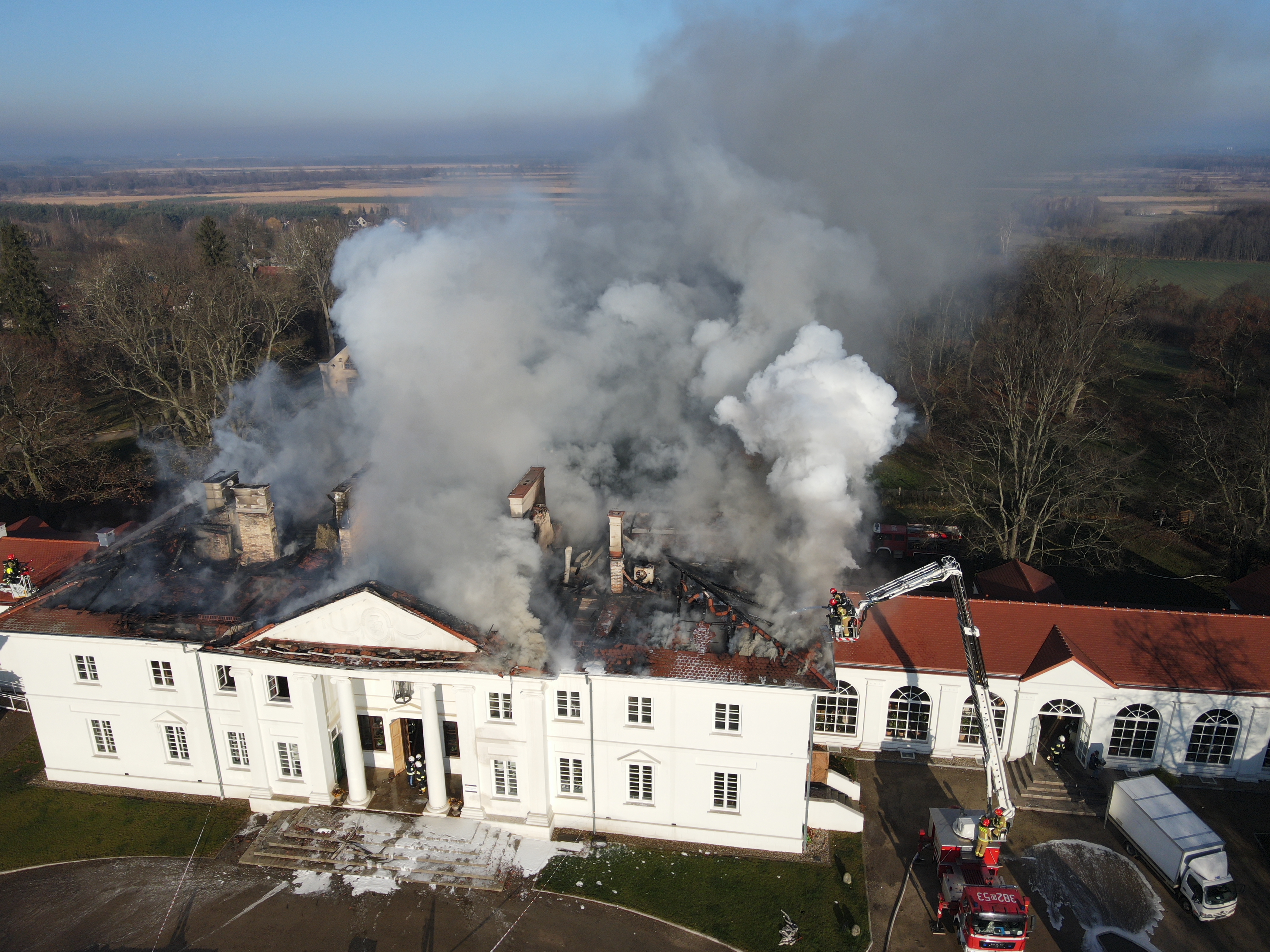 pożar Pałacu w Korczewie
