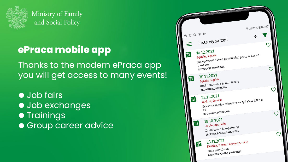 ePraca mobile app