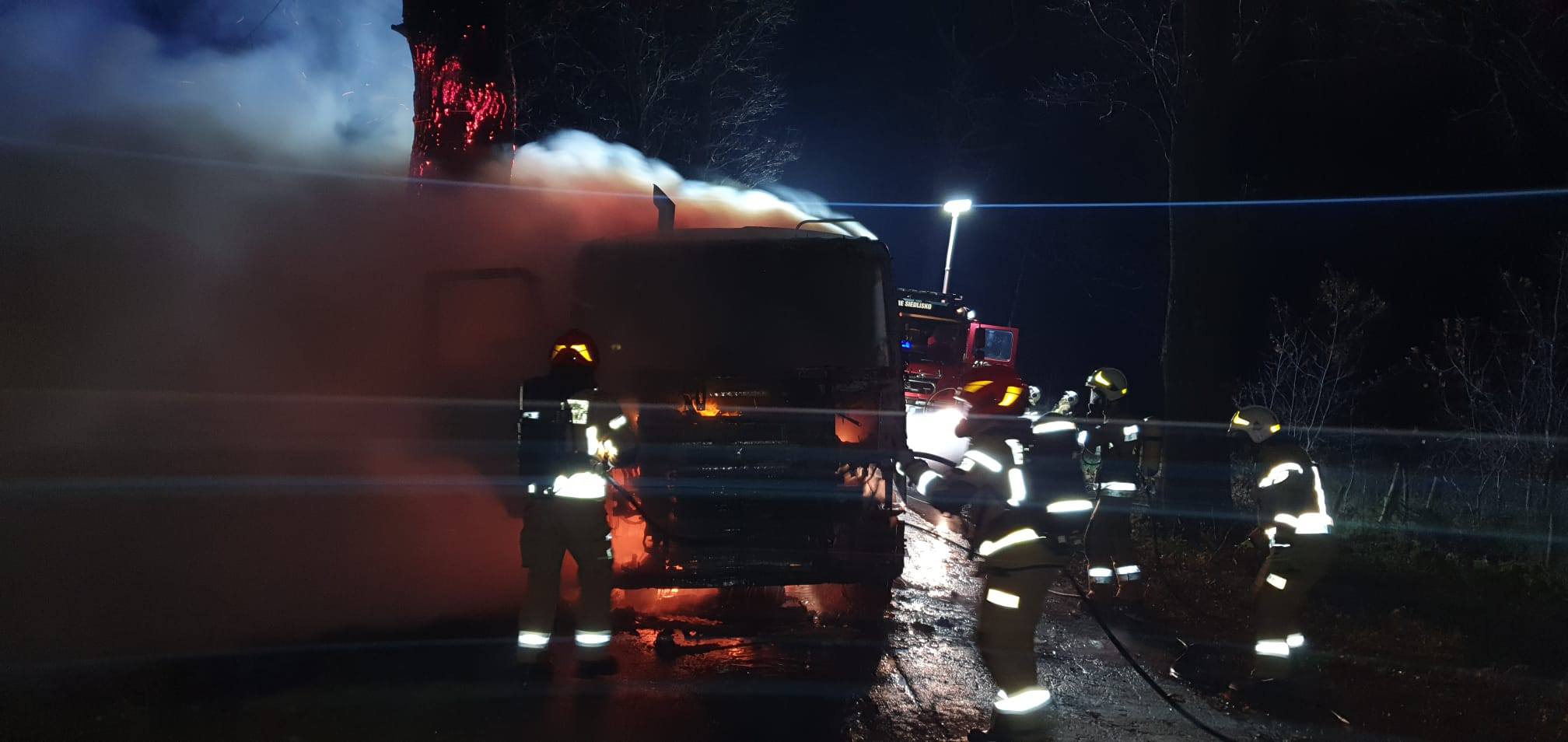 Ciężarówka w ogniu – gm. Wilczęta