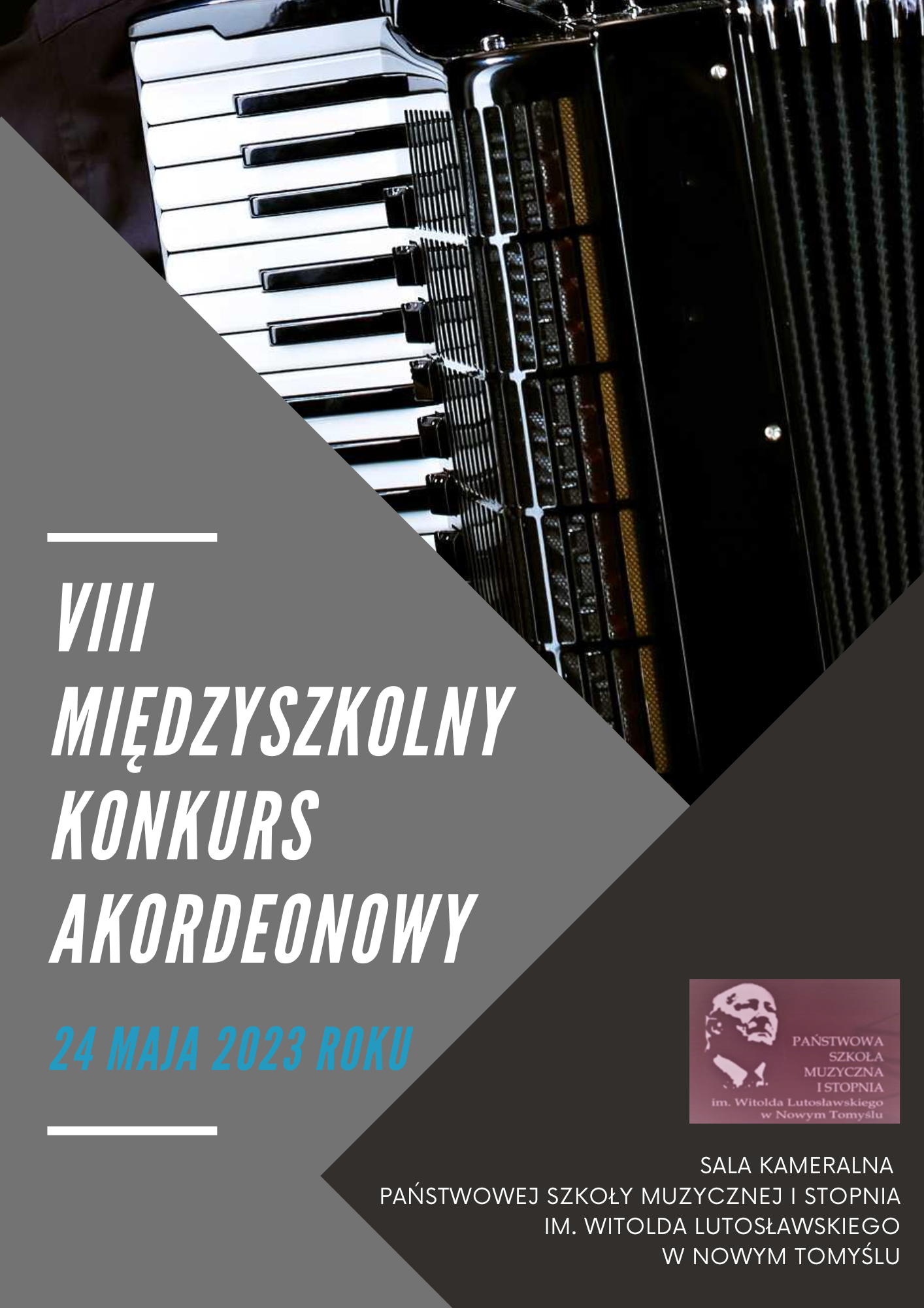 Plakat - VIII Międzyszkolny Konkurs Akordeonowy