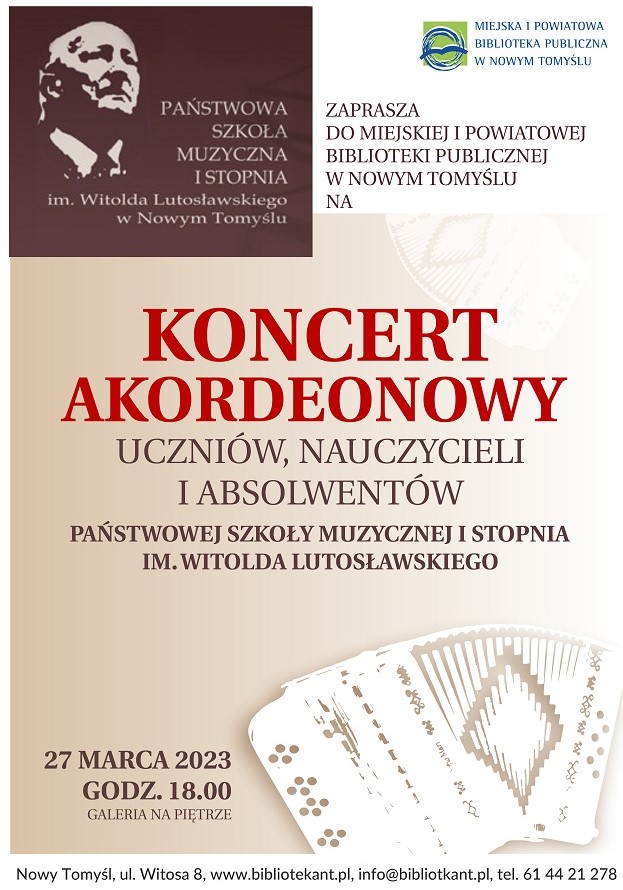 Plakat - Koncert Akordeonowy
