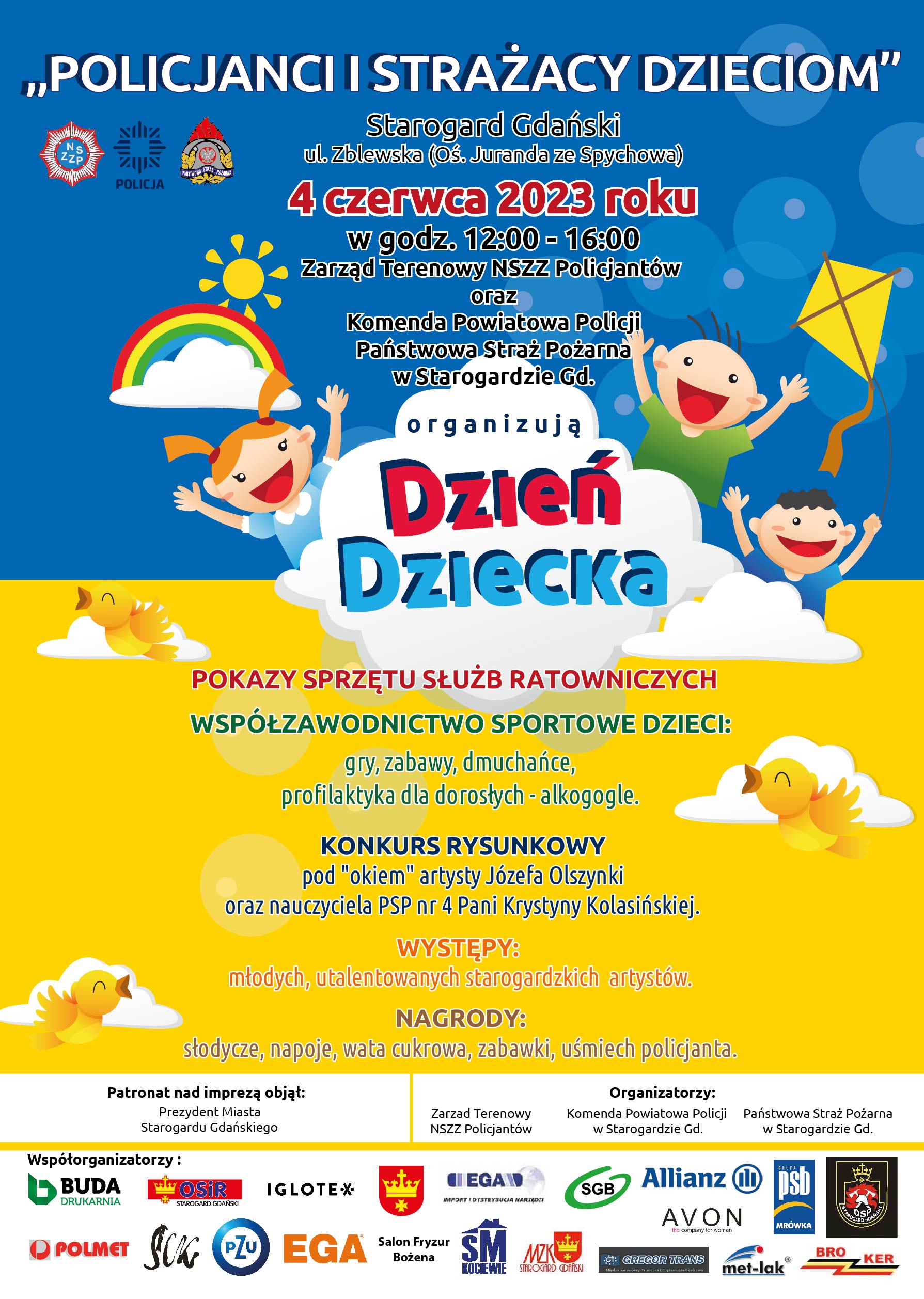 Policja i strażacy dzieciom