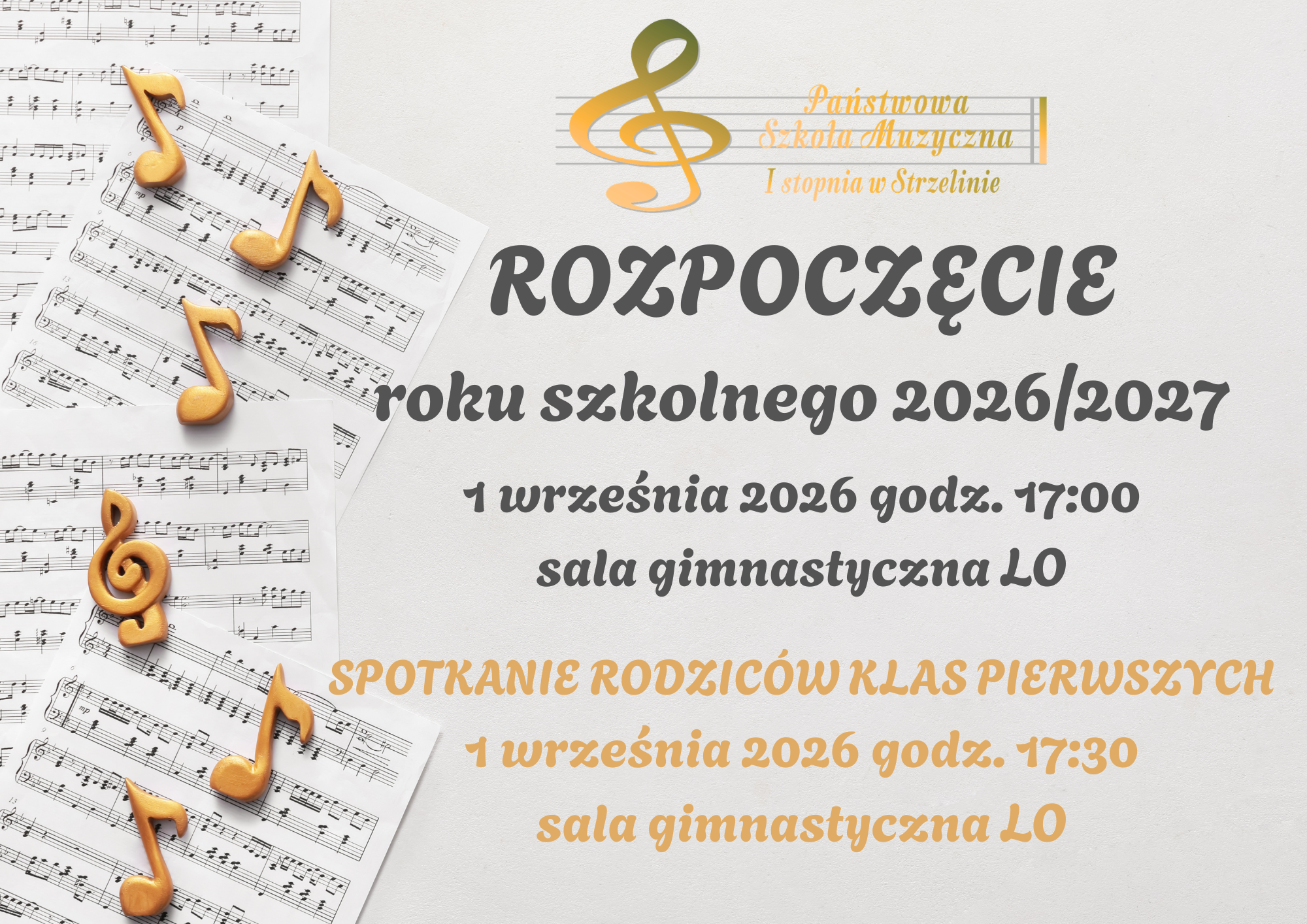 Rozpoczęcie roku szkolnego 2026/2027