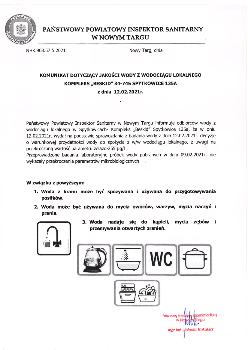 Komunikat woda 12.02.2021 r.