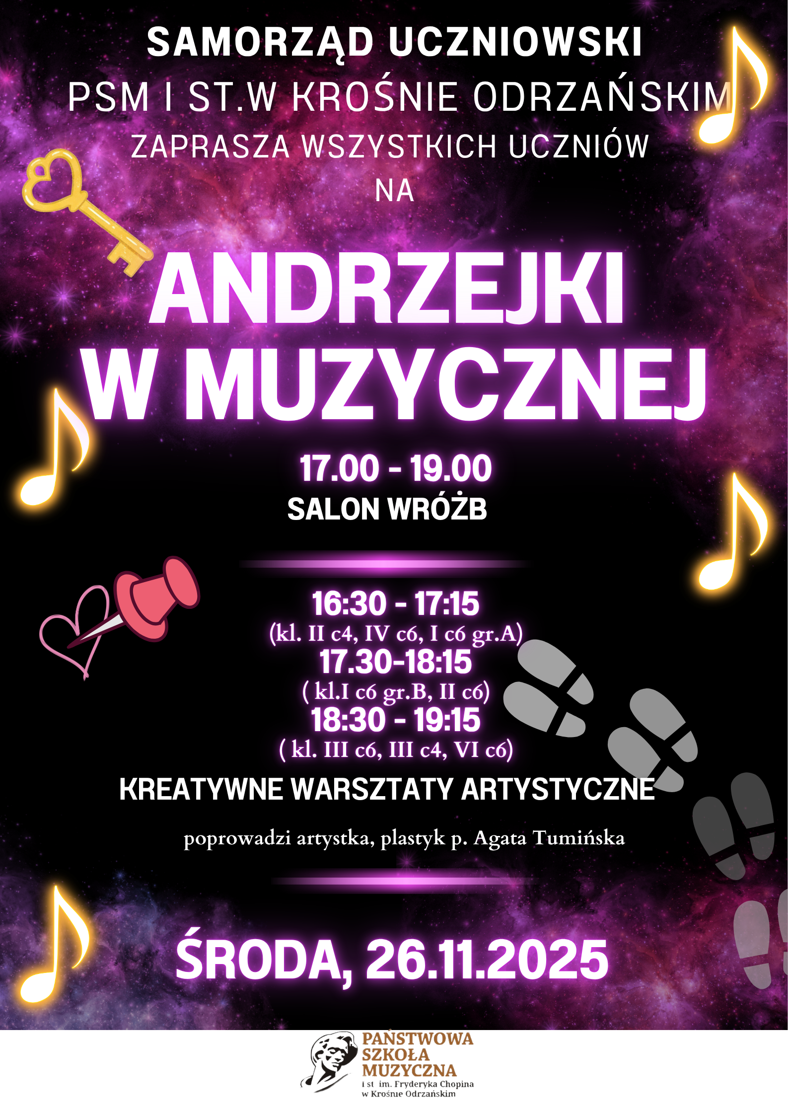 plakat andrzejki 2025