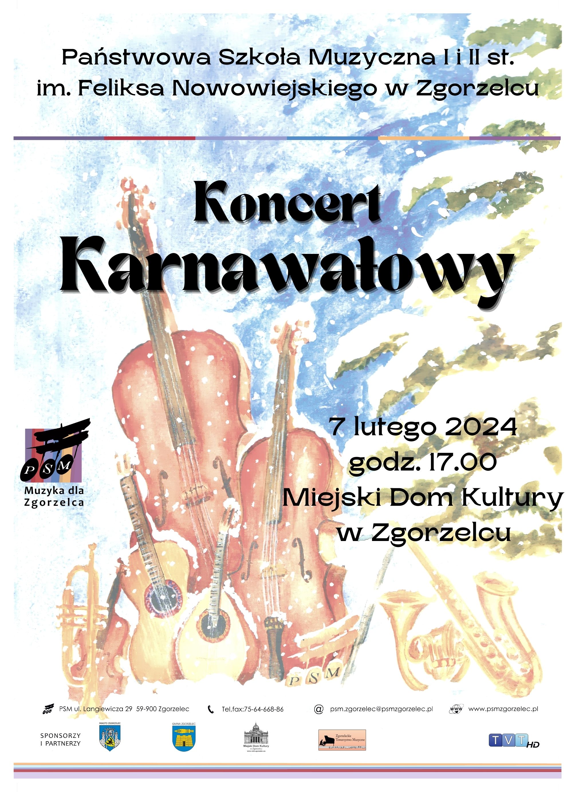 Plakat "Koncert karnawałowy"