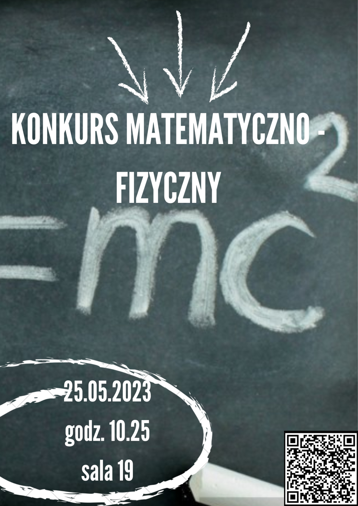 Plakat konkurs matematyczno-fizyczny