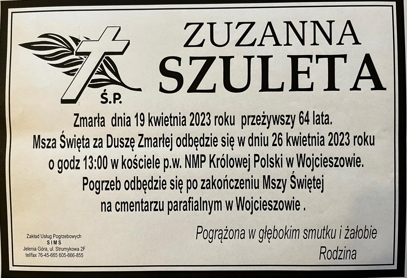 Klepsydra Śp. Zuzanna Szuleta