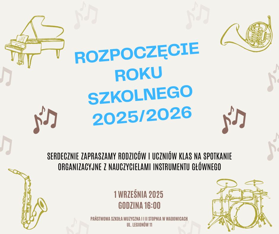 Rozpoczęcie roku szkolnego 2025-2026