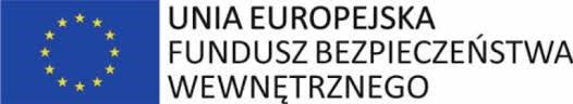 Logotyp o treści Unia Europejska Fundusz Bezpieczeństwa Wewnętrznego