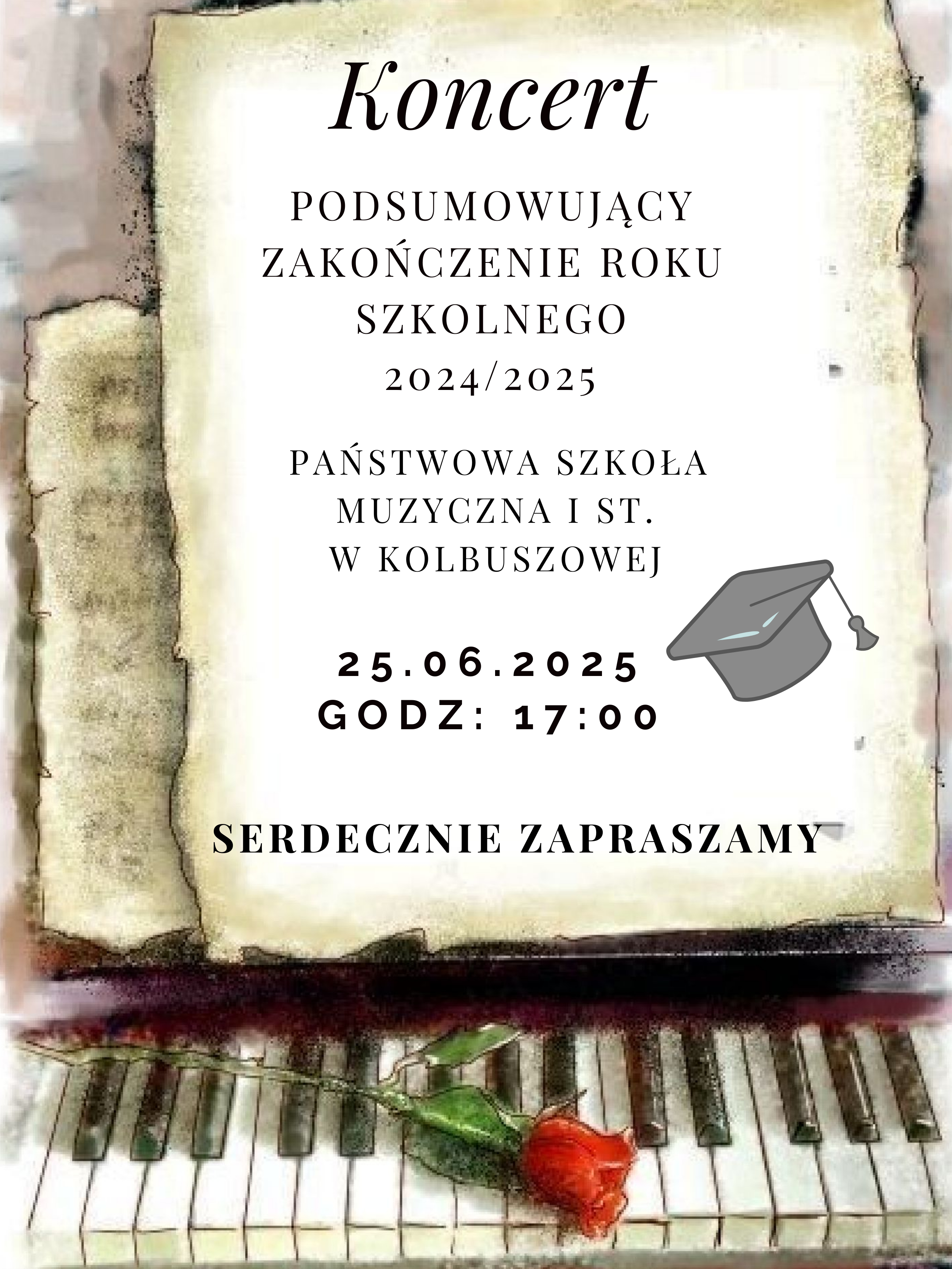 Koncert z okazji zakończenia roku szkolnego 2024_2025