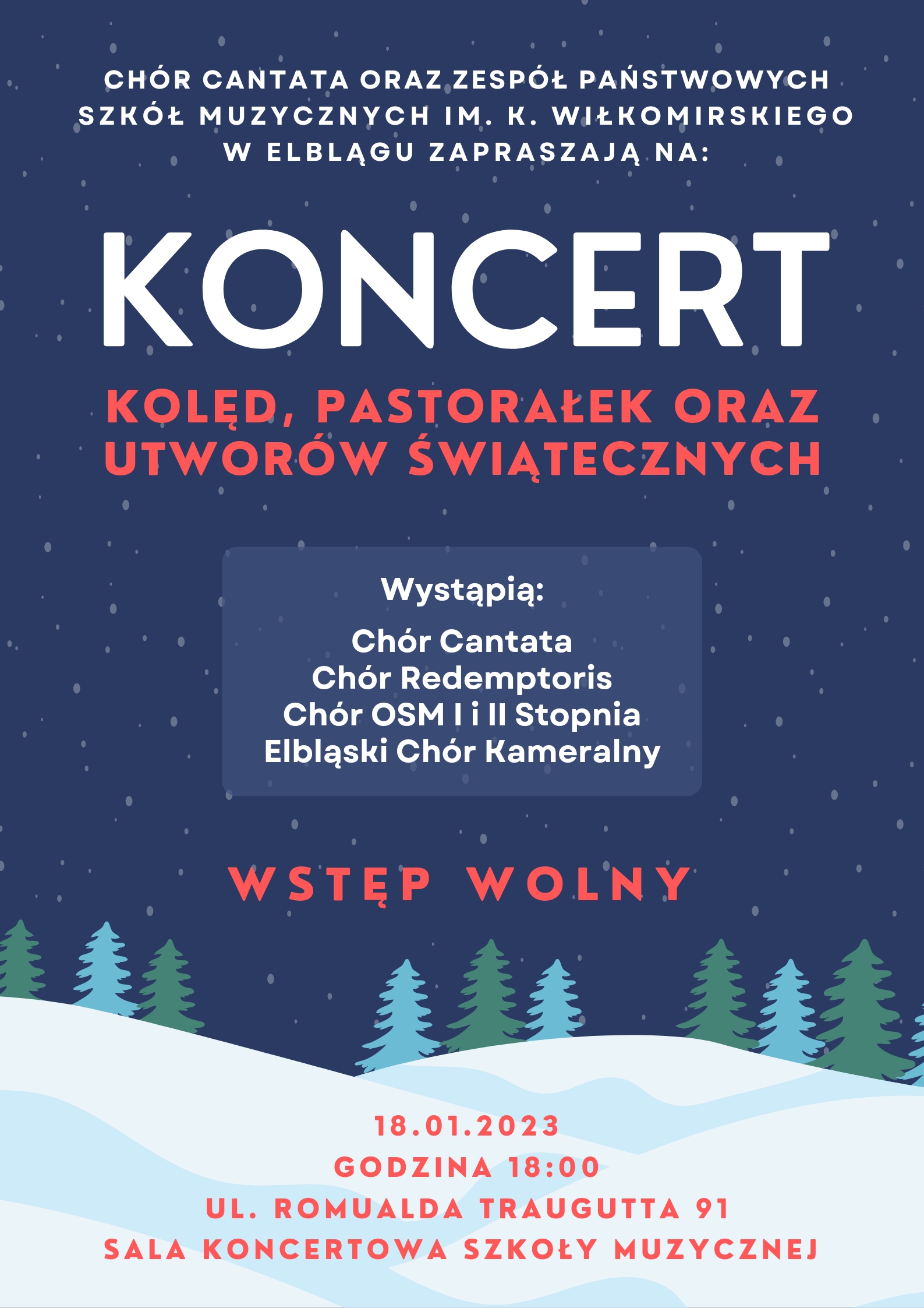 koncert kolęd i pastorałek
