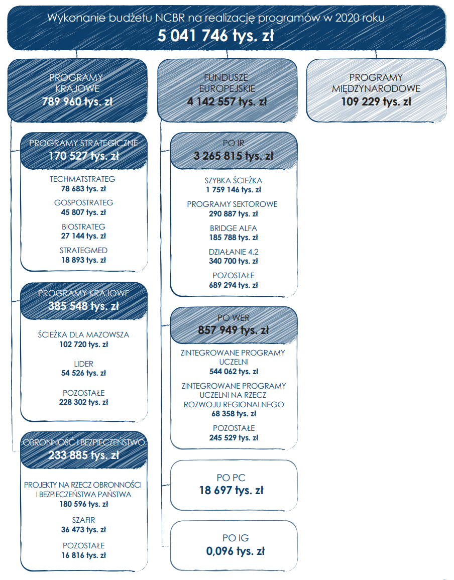 Wykonanie budżetu Centrum na realizację programów w 202 roku