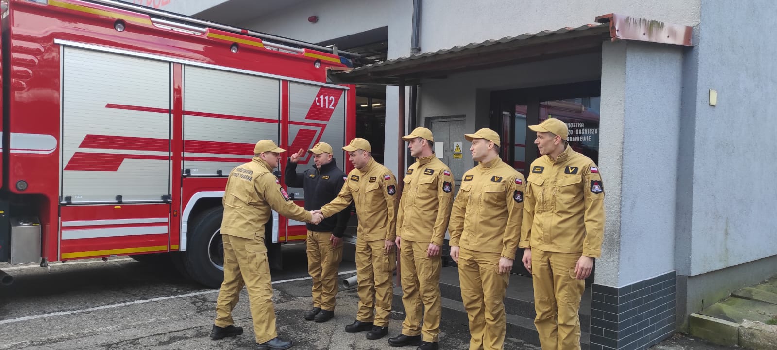 Wizytacja Zastępcy Warmińsko-Mazurskiego Komendanta Wojewódzkiego PSP w KP PSP Braniewo