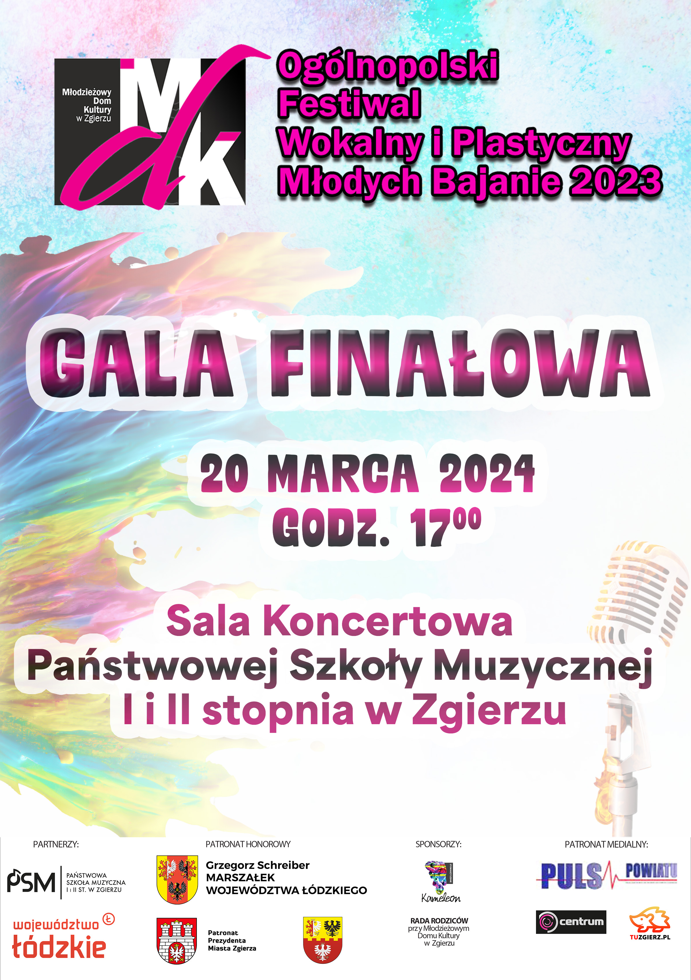 Ogólnopolski Festiwal Wokalny i Plastyczny Młodych Bajanie 2023 - 20.03.2024