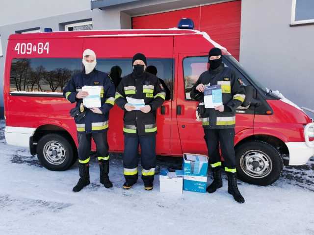 OSP Zelów - dystrybucja ulotek