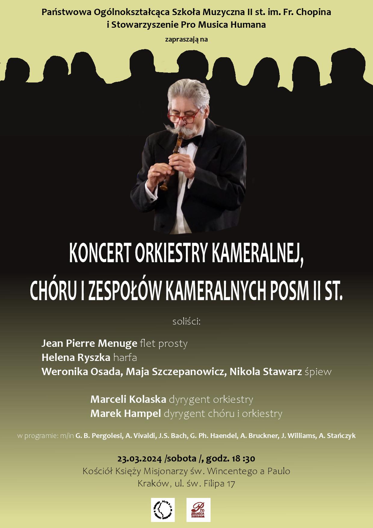 Koncert orkiestry kameralnej, chóru i zespołów kameralnych